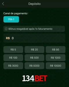 deposits 134BET